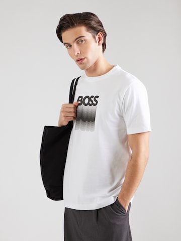 BOSS Póló 'Insignia' - fehér: elől