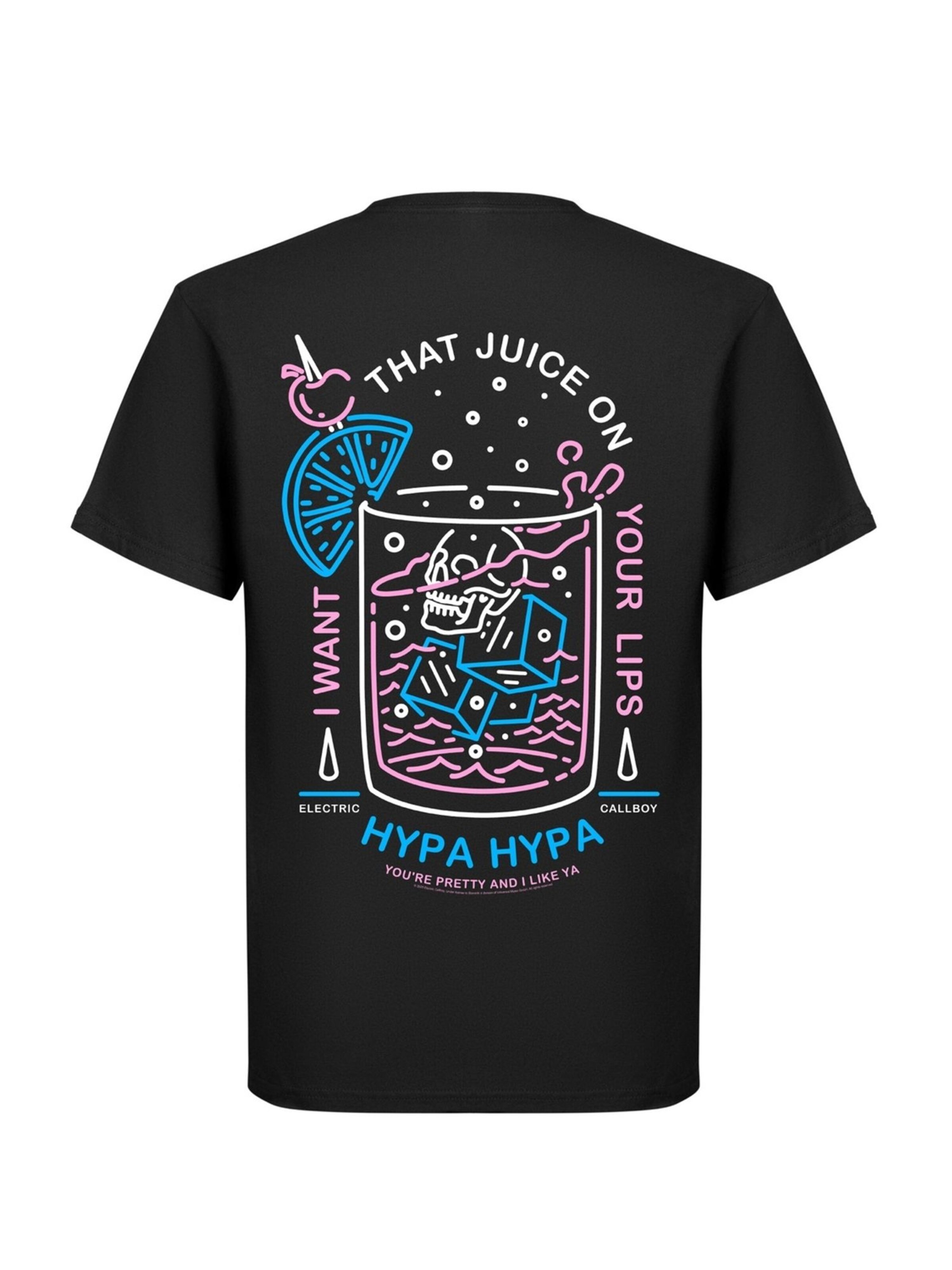 Maglietta 'Electric Callboy Juice On Your Lips' di Rockshirts in nero