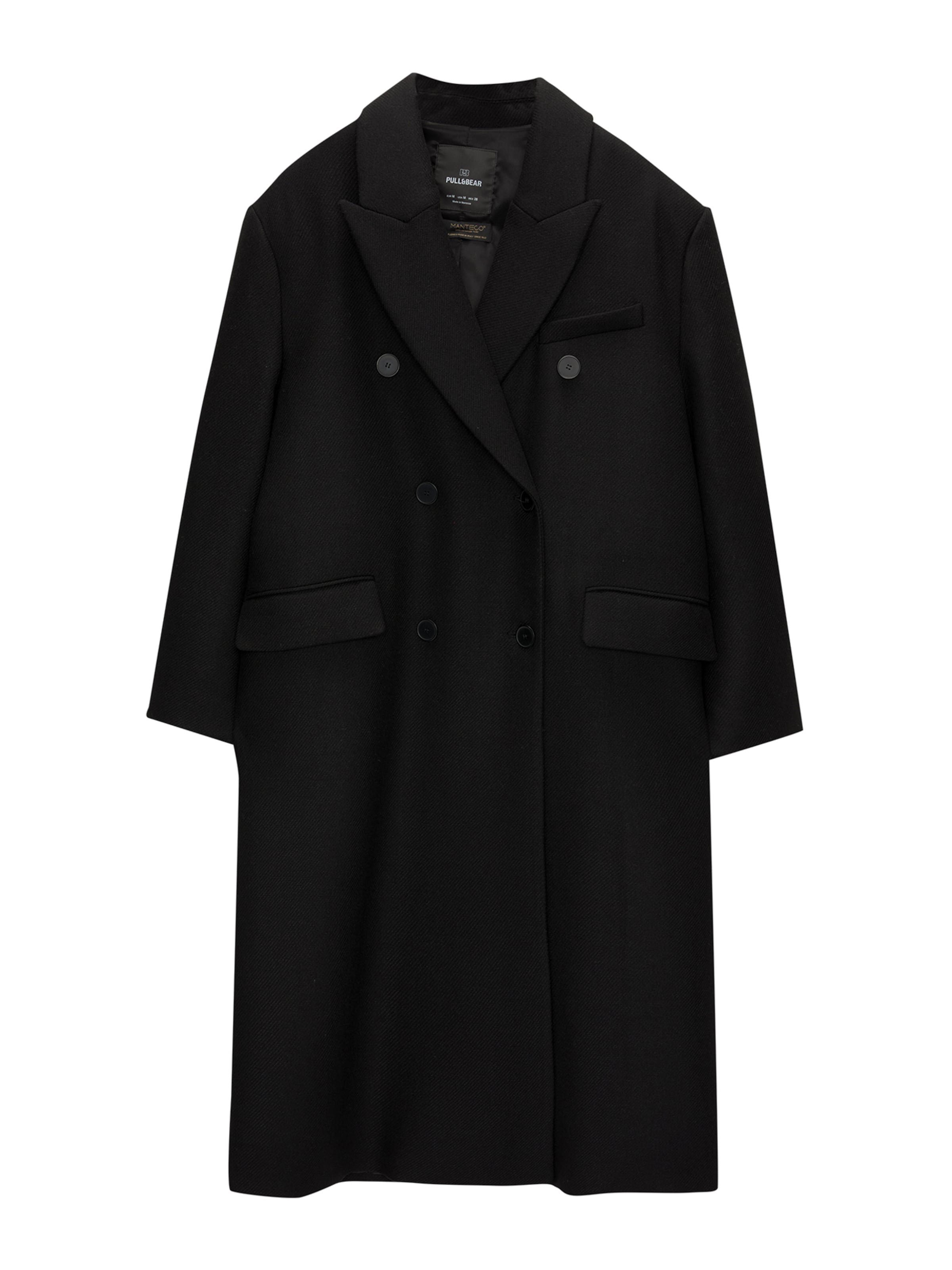 Pull&Bear Övergångskappa i svart: framsida