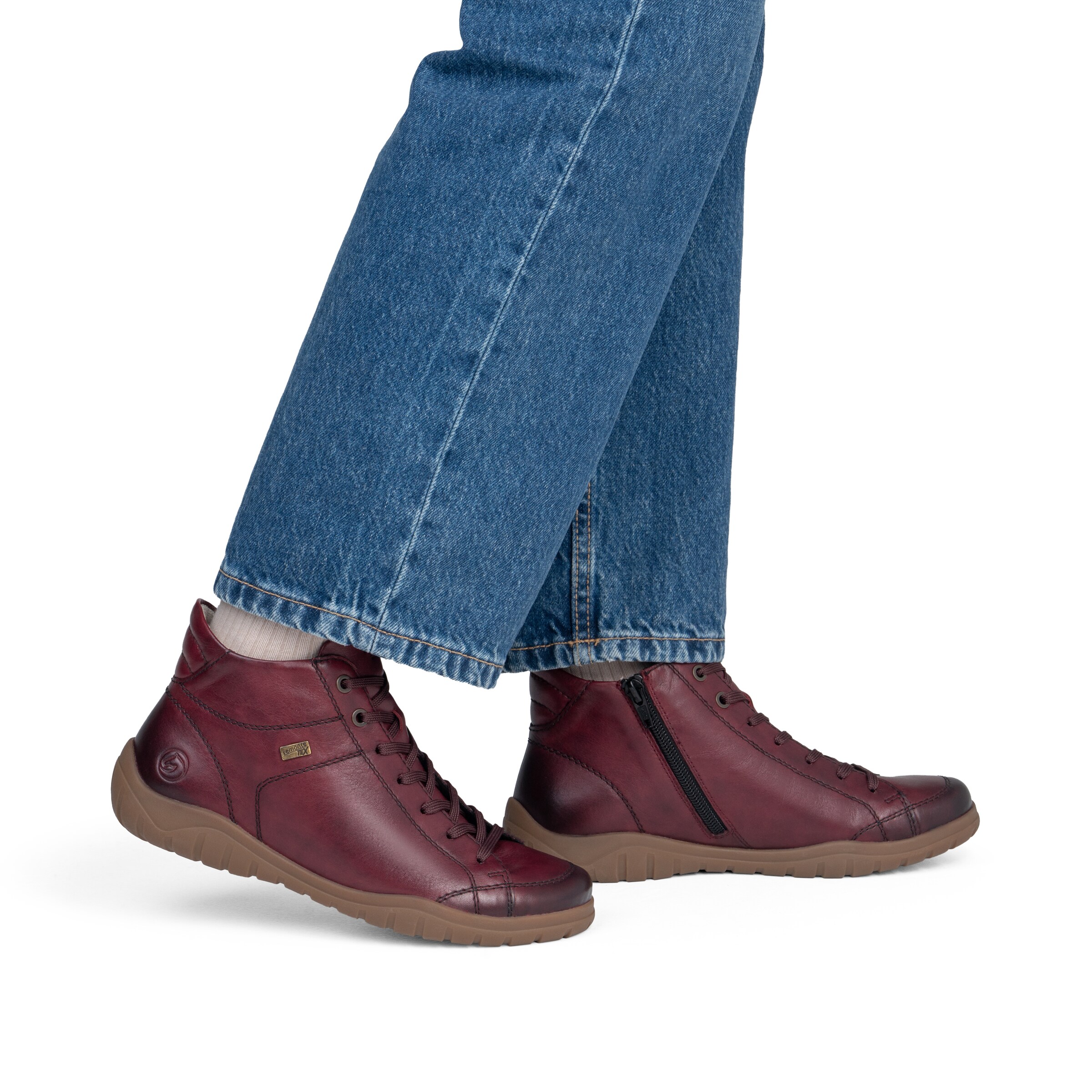 REMONTE Schnürstiefelette in Rot