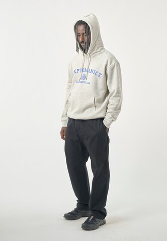 Cleptomanicx Sweatshirt 'Classic Hooded Uni Hands' in Grey