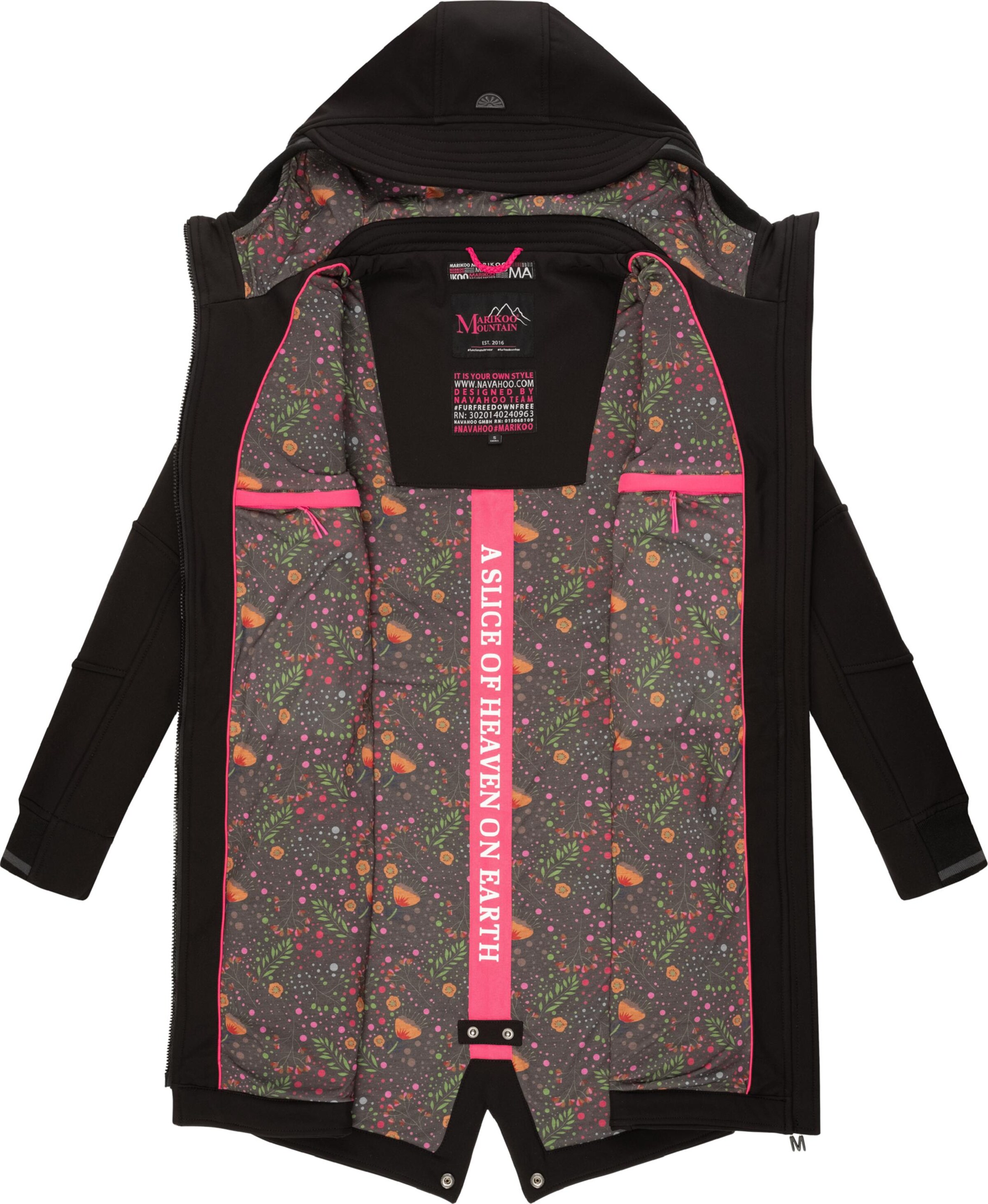 MARIKOO Функциональное пальто 'Mount Furnica' в Черный