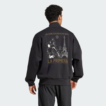 ADIDAS PERFORMANCE Sports sweat jacket 'Real Madrid' in Black: front