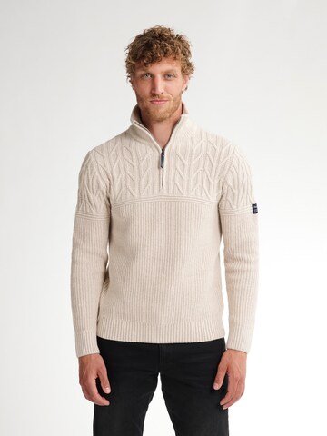 Petrol Industries Trui in Beige: voorkant