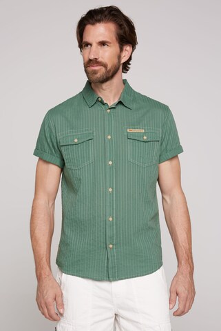 CAMP DAVID Regular Fit Hemd in Grün: Vorderseite