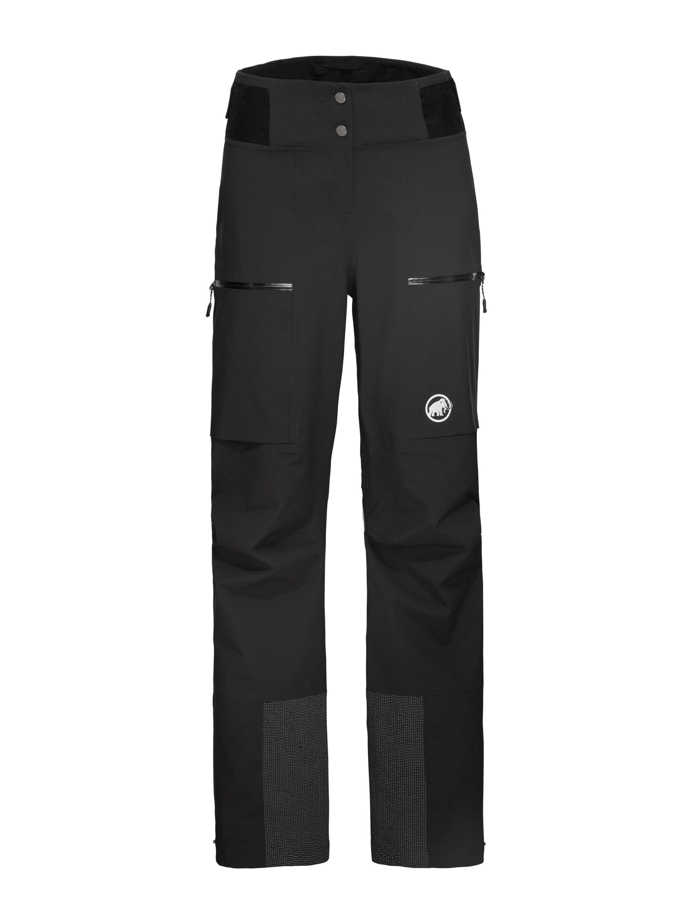 MAMMUT Regular Outdoor Pants in Black: front