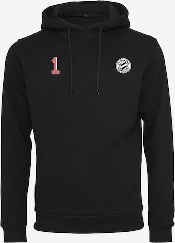 FC BAYERN MÜNCHEN Athletic Sweatshirt 'Manuel Neuer' in Black: front