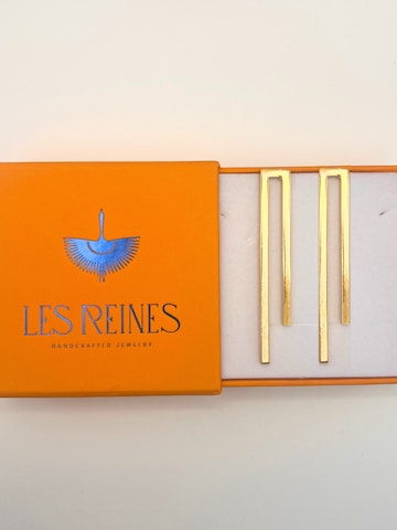 Les Reines Oorbellen 'Great Dignity' in Goud