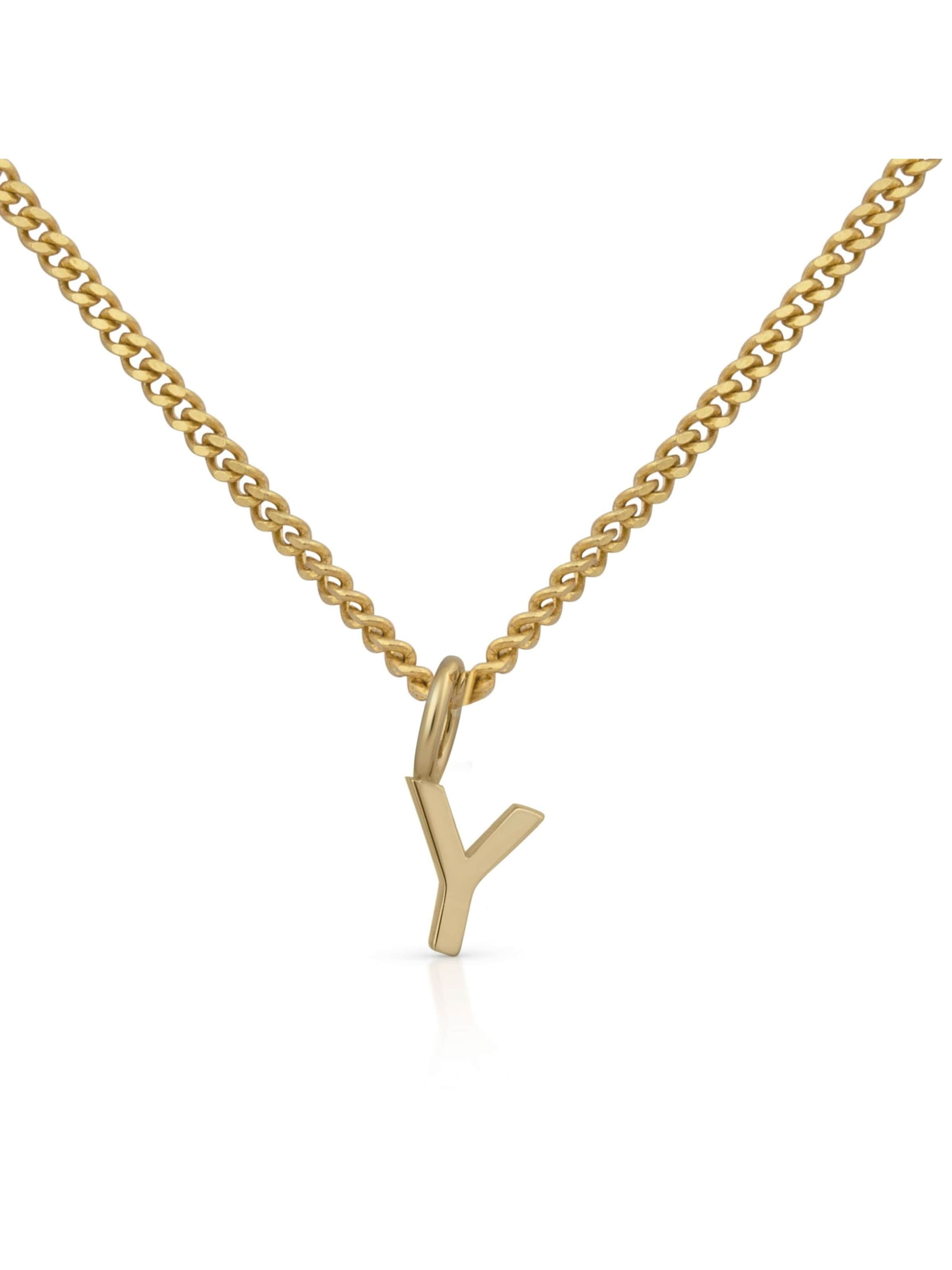 Orolino Kette 'Buchstabe Y' in gold, Produktansicht