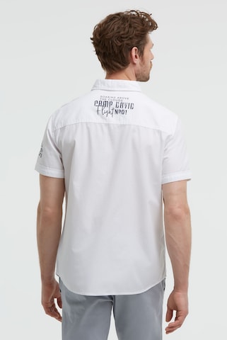 CAMP DAVID Regular fit Button Up Shirt in White