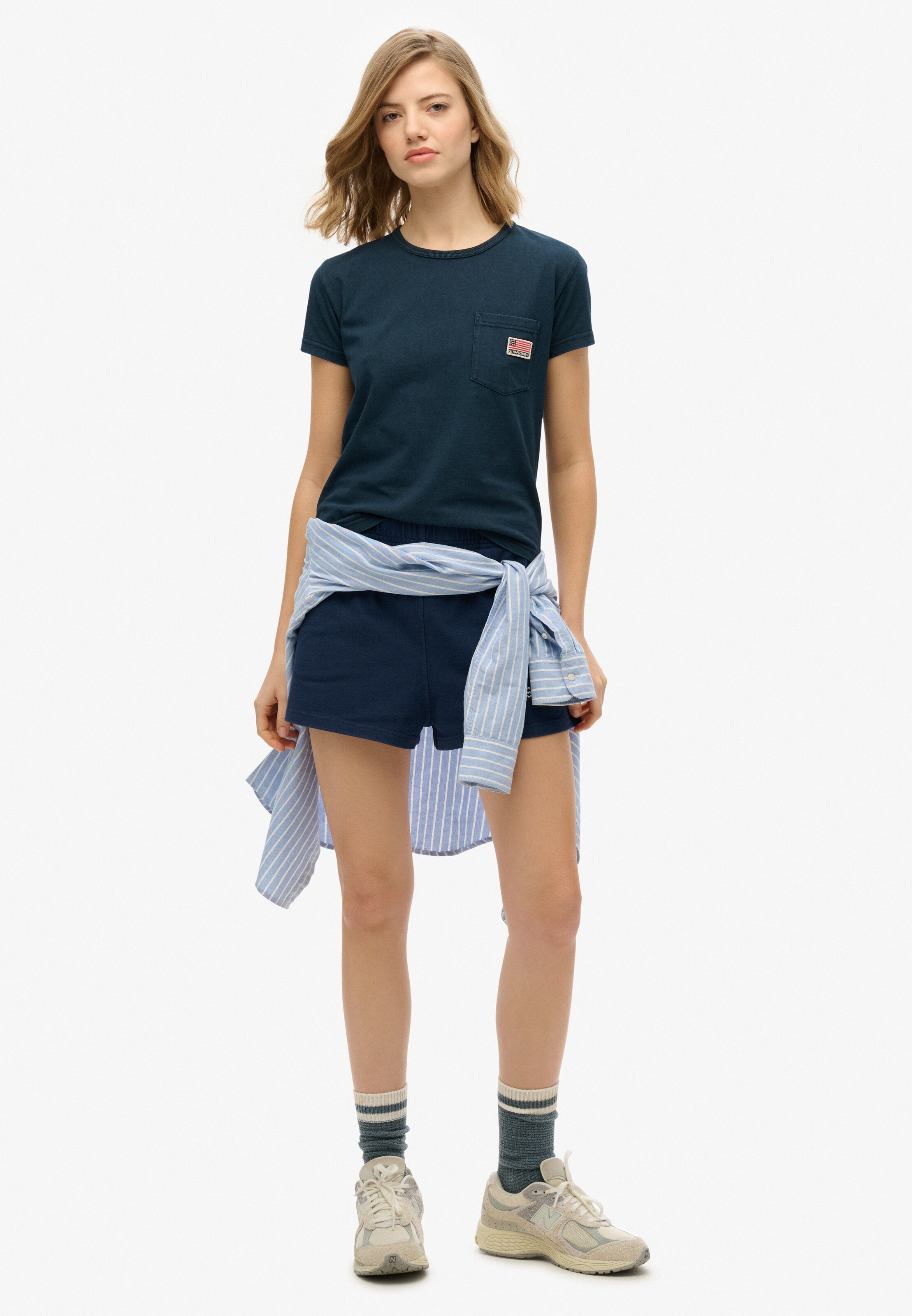 Superdry Shirt 'Athletic Essentials' in Blauw