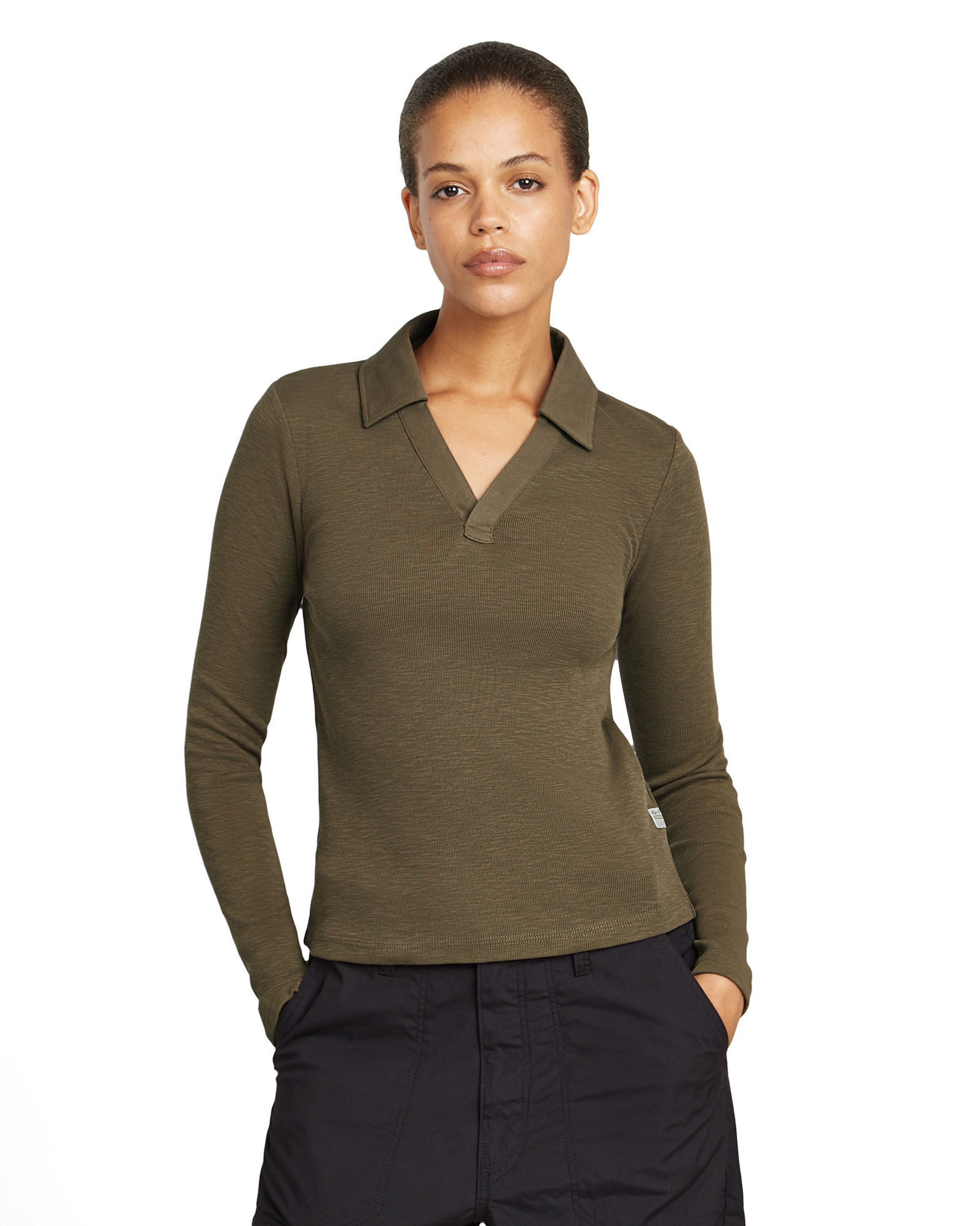 T-shirt 'Polo' G-STAR en vert : devant