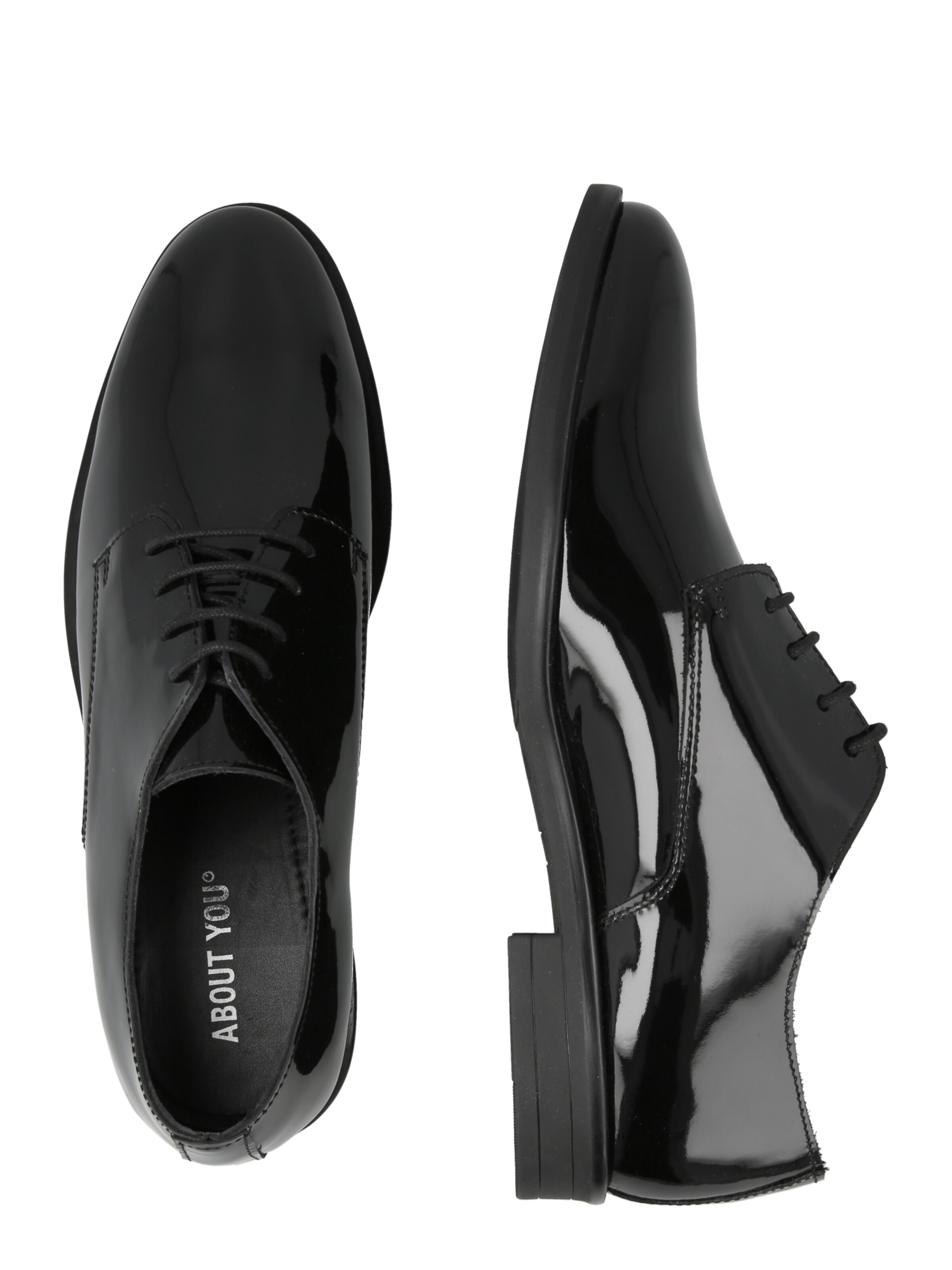ABOUT YOU Fűzős cipő - fekete