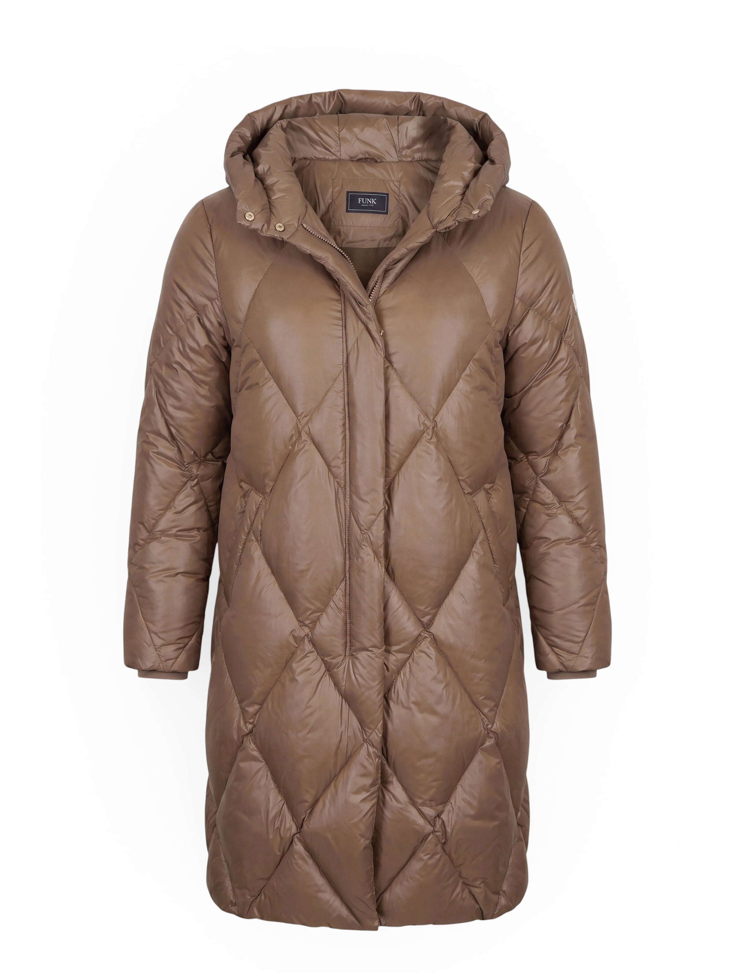 Funk since 1776 Winter Coat 'Daunenmantel' in Green: front