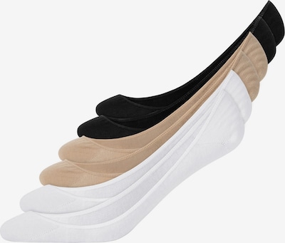 SNOCKS Ankle Socks in Beige / Black / White, Item view