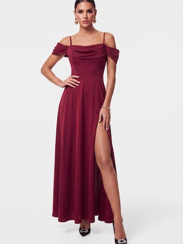 Ombre Strickkleid‌‌‌‌‌ in Rot