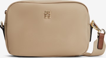 TOMMY HILFIGER - Mala de ombro 'POPETTE' em bege: frente