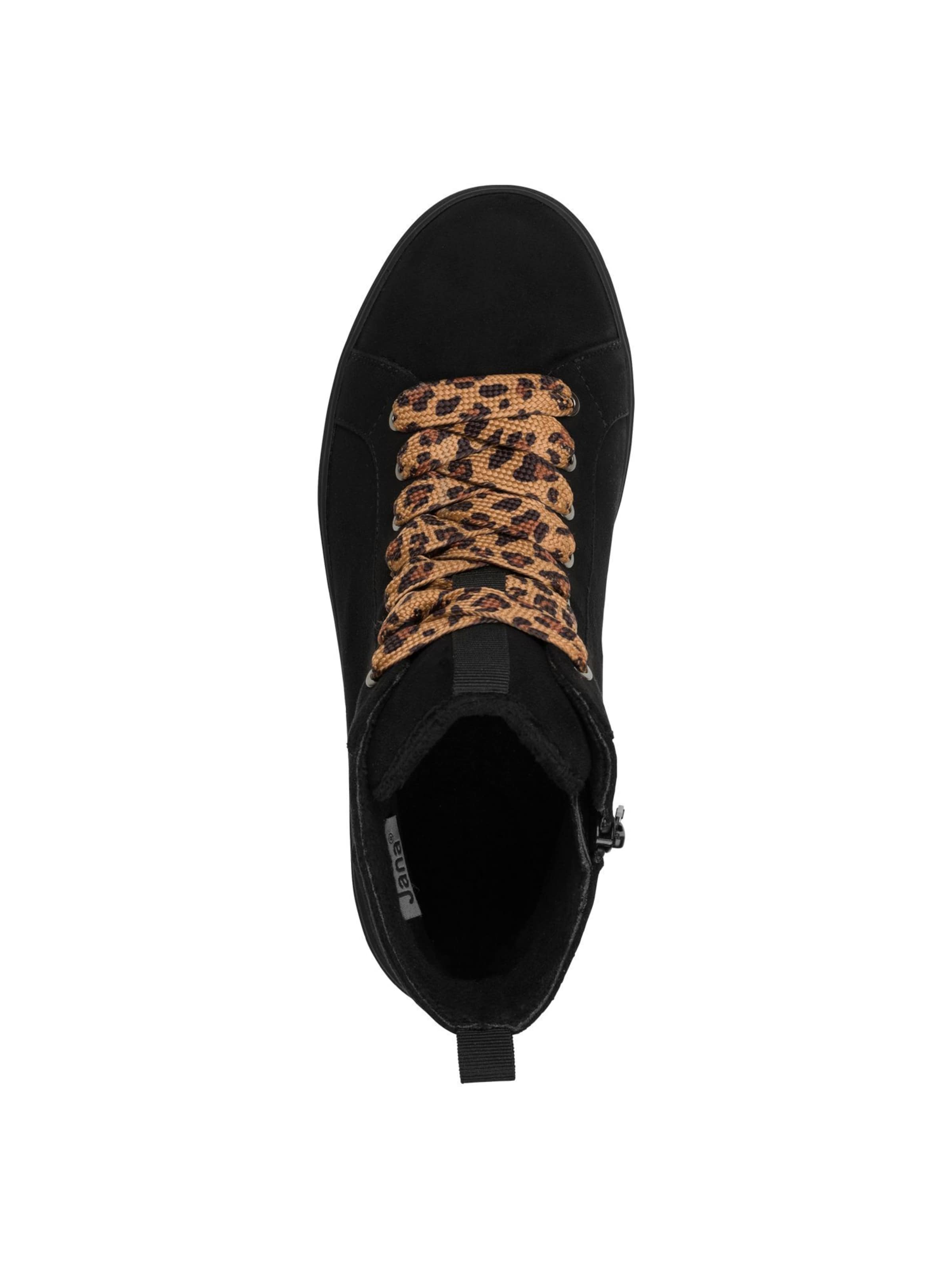 JANA Sneakers hoog in Zwart