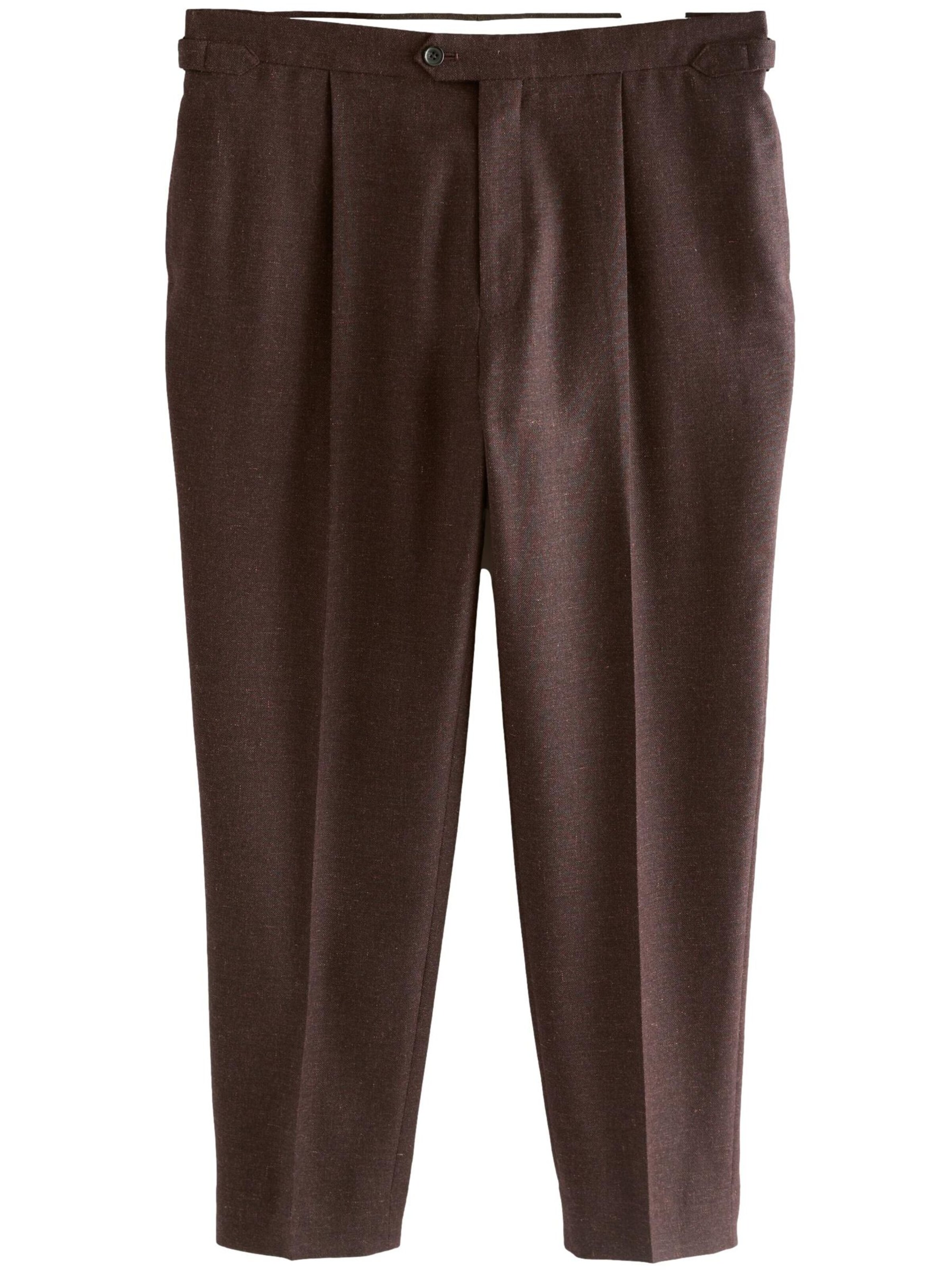 Next Bandplooibroek in Bruin: voorkant