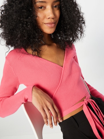 GLAMOROUS Knit Cardigan in Pink