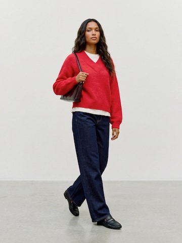 VERO MODA Pulóver 'VMLOON' - piros: elől