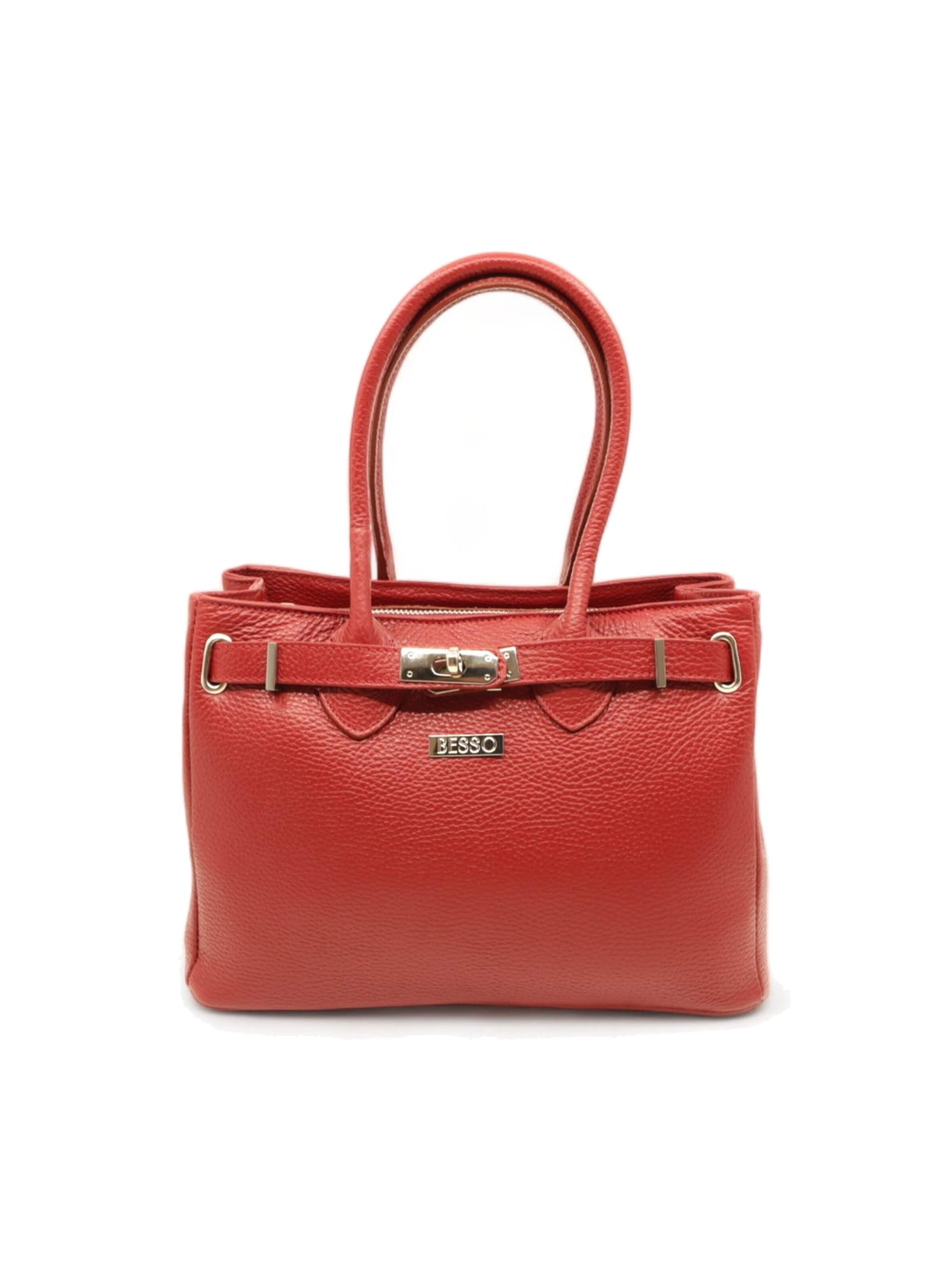 BESSO Handtas 'Tradizione Elegante' in Rood: voorkant