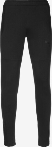 PUMA Skinny Workout Pants in Black: front