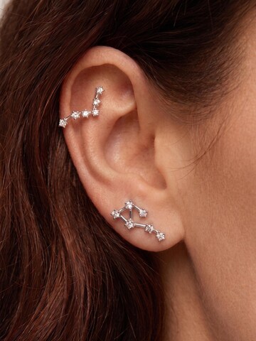 Kamakula Earrings 'Zodiac Löwe' in Silver