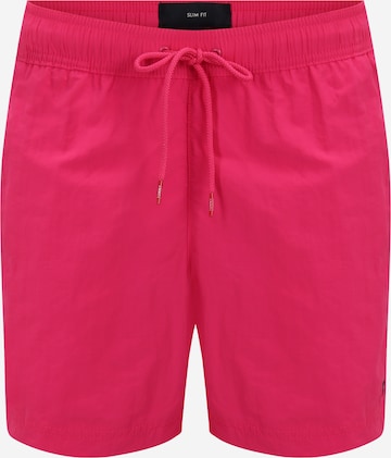 Shorts de bain Tommy Hilfiger Underwear en rose : devant