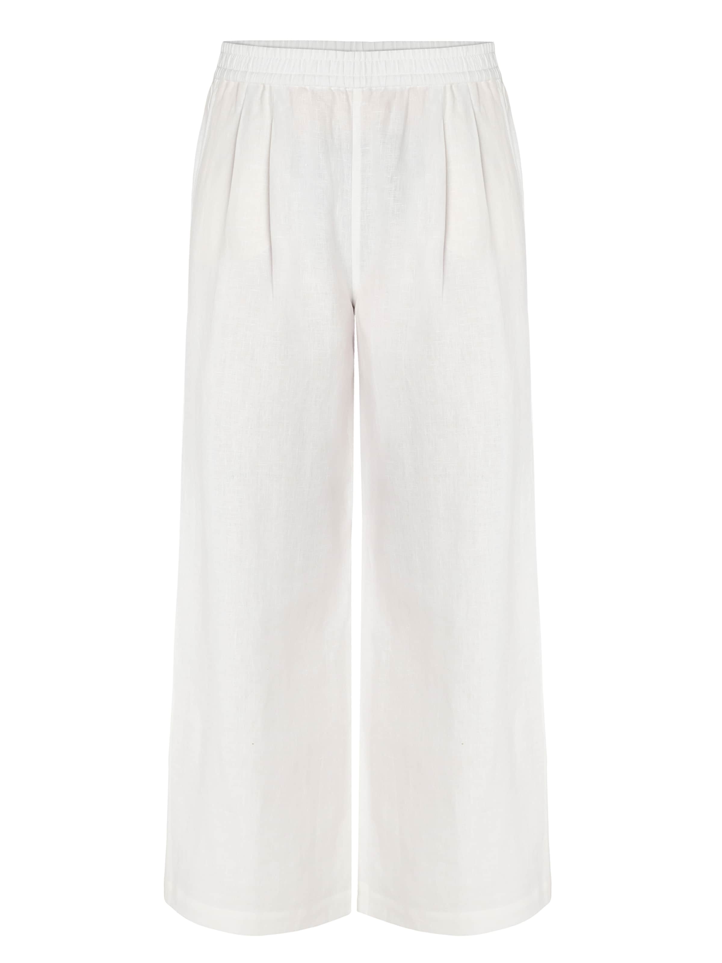 TATUUM Wide Leg Hose 'Smarta 1' in Weiß: Vorderseite
