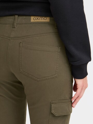 Oxmo Slim fit Cargo Pants 'Paler' in Green