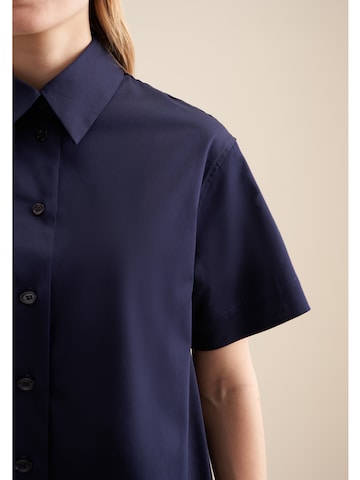 SEIDENSTICKER Blouse 'Schwarze Rose' in Blue