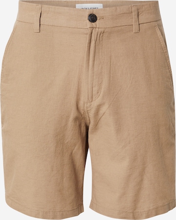 Pantalon chino 'JPSTACE JJSUMMER' JACK & JONES en beige : devant