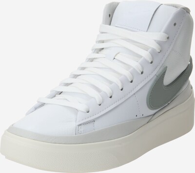 Nike Sportswear Augstie brīvā laika apavi 'BLAZER PHANTOM', krāsa - pelēks / balts, Preces skats