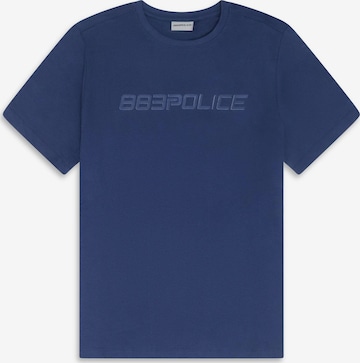 Maglietta 'Trulla' di 883Police in blu: frontale