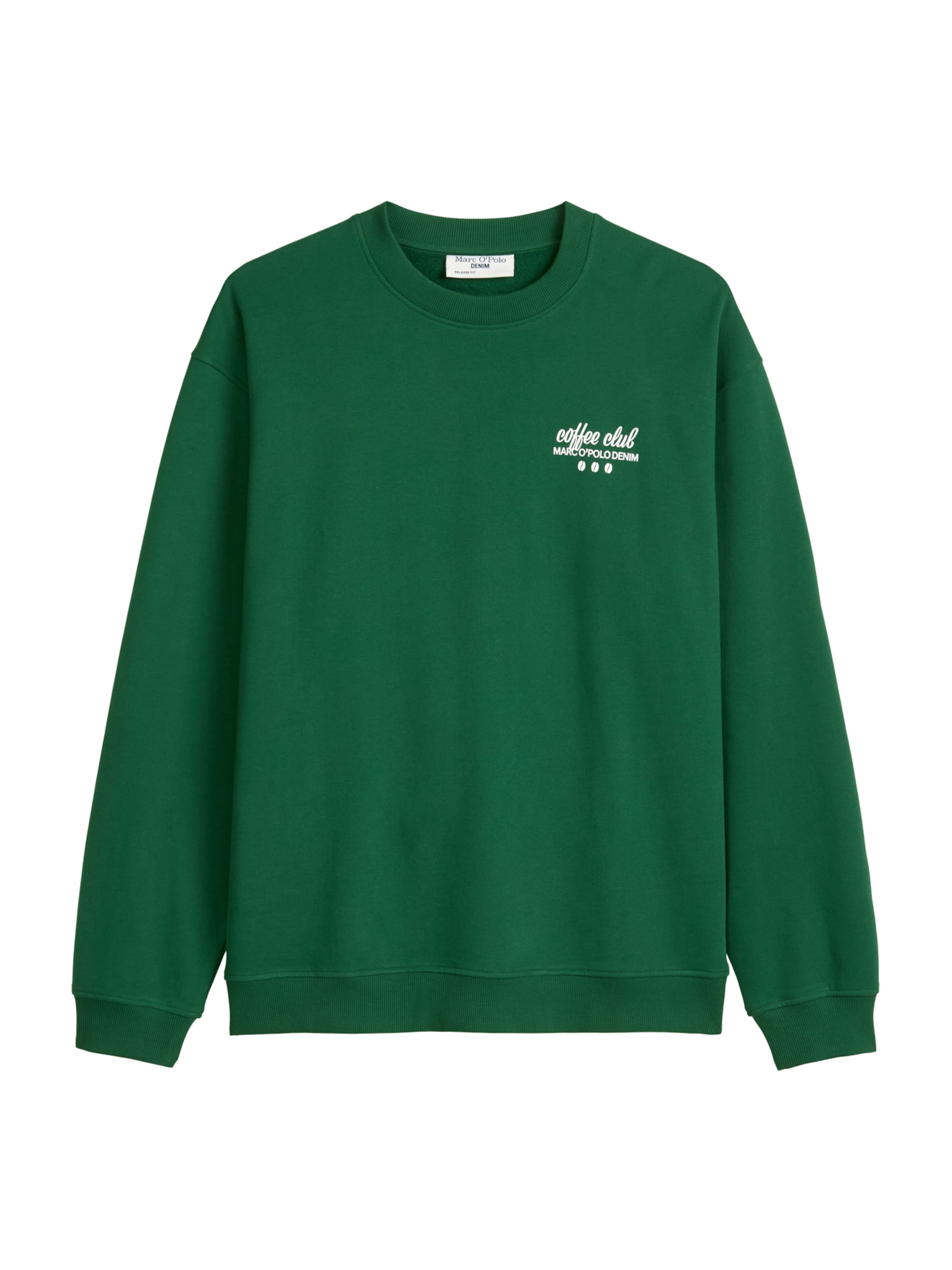 Bluză de molton de la Marc O'Polo DENIM pe verde: față