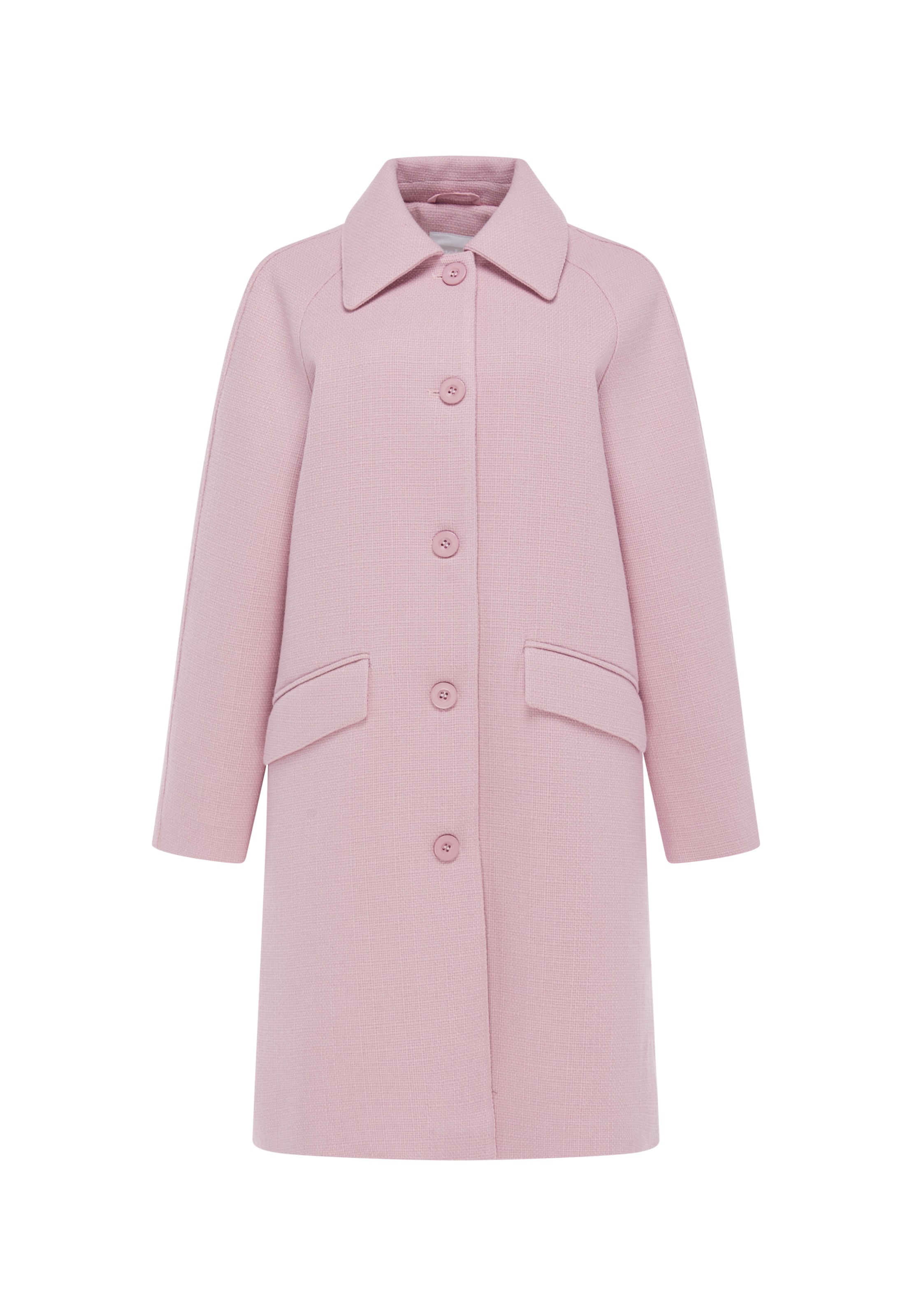 Manteau mi-saison Usha en rose : devant