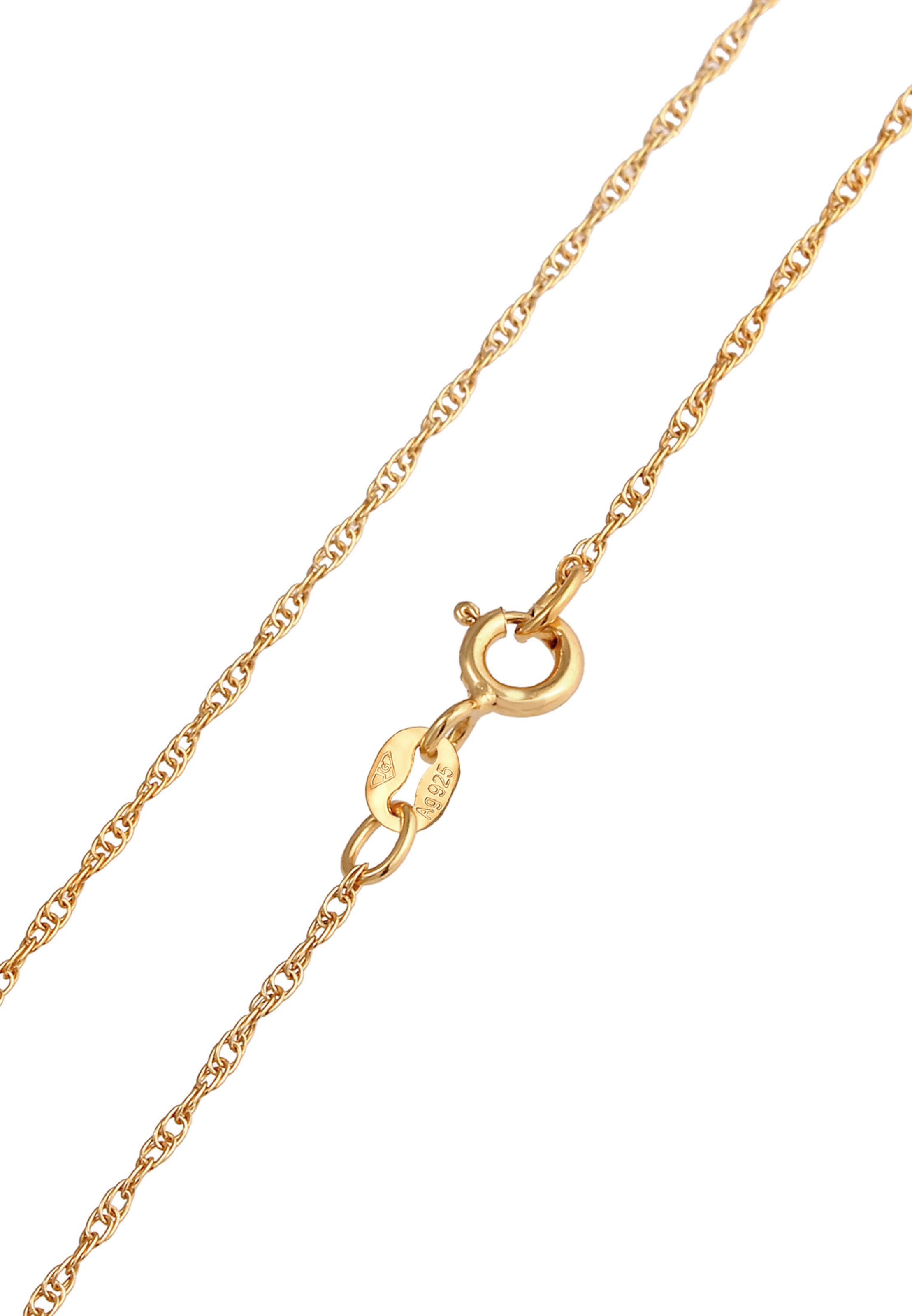 ELLI Ketting 'Herz' in Goud