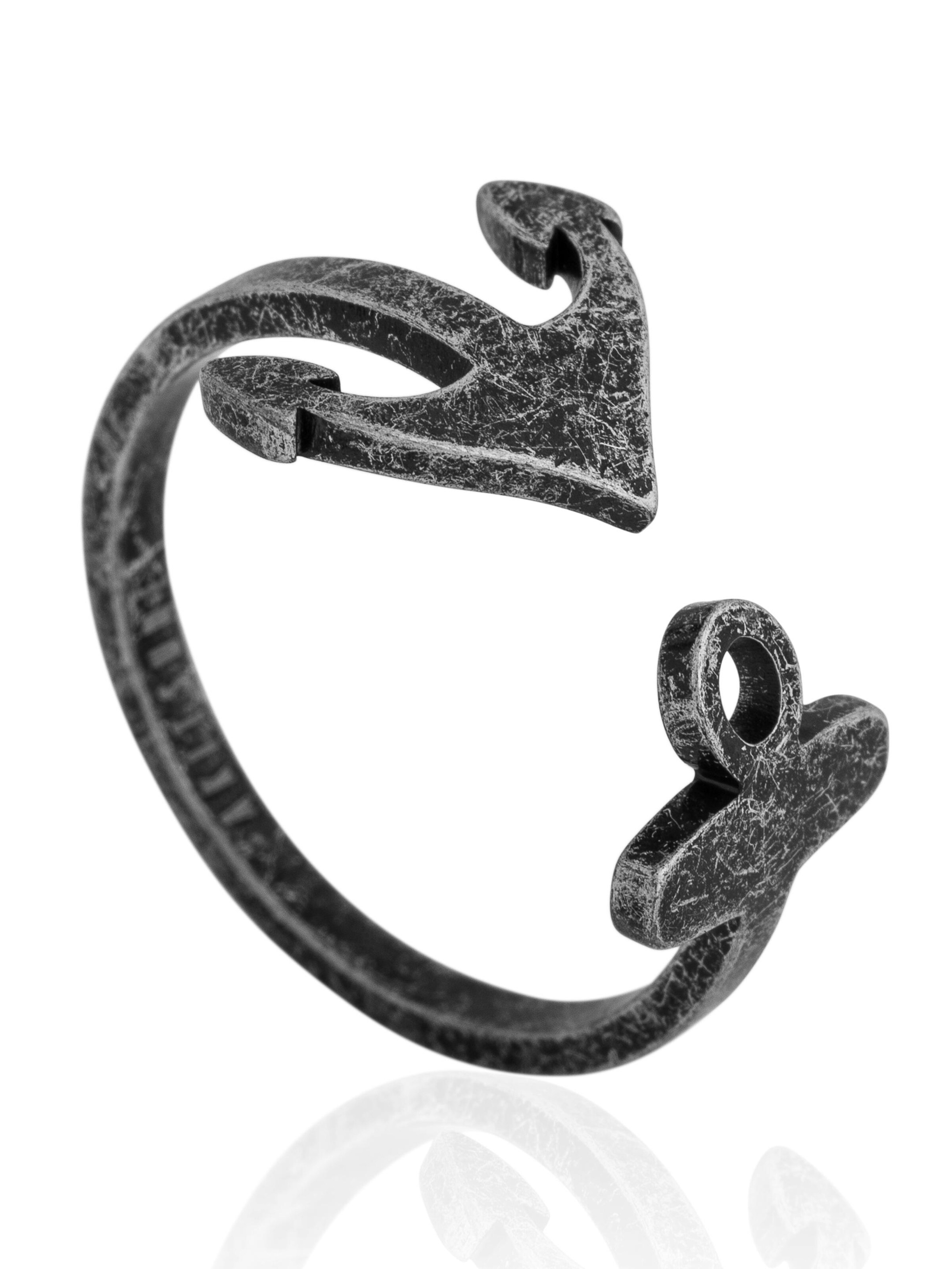 Akitsune Ring 'Anchor' in Silver