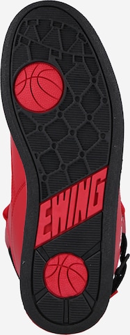 Patrick Ewing High-Top Sneakers in Red