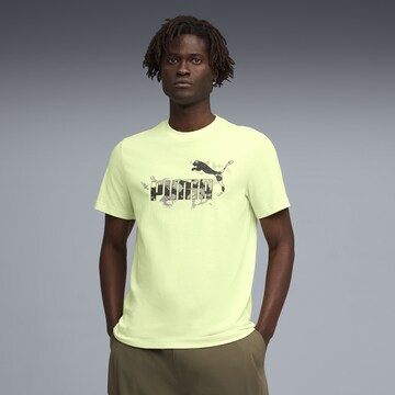 PUMA T-Shirt 'Camo' in Grün: Vorderseite