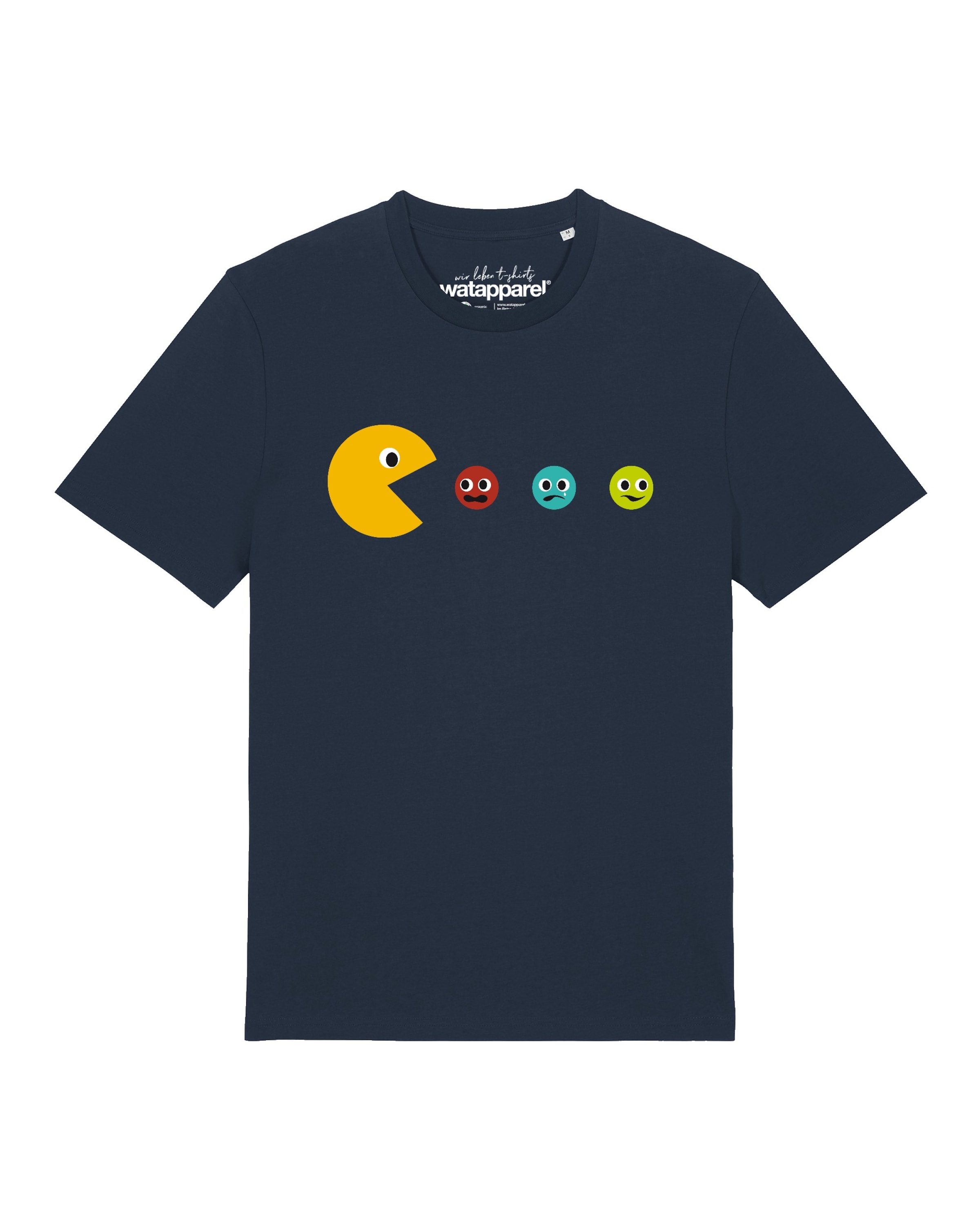 T-Shirt 'Pacmännchen' Watapparel en bleu : devant