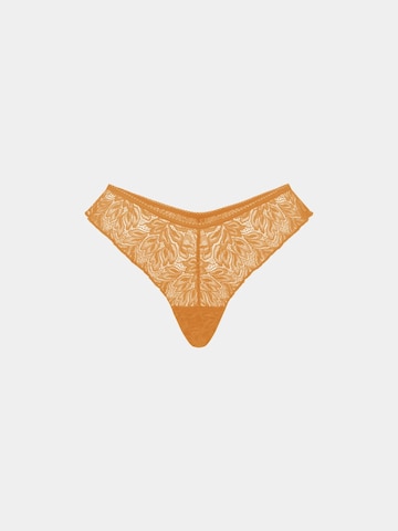 Erlich Textil - Tanga 'Iconic Lace' em laranja: frente