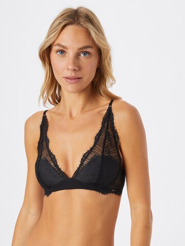 Calvin Klein Underwear Triangle Bra in Black: front