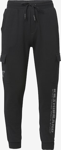 KOROSHI Cargo trousers in Black: front