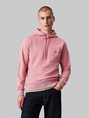 Calvin Klein Jeans Sweatshirt in Roze: voorkant