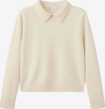 MANGO Pullover 'SCHOOL' in Beige: Vorderseite
