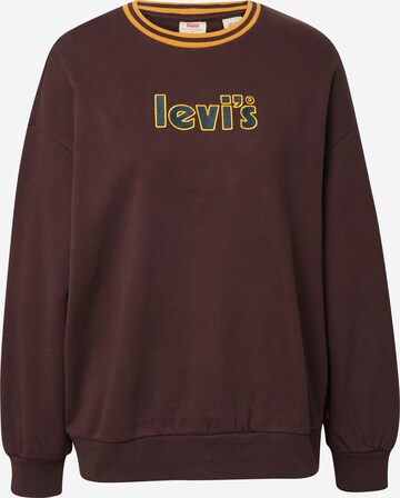 Felpa 'Graphic Prism Crew' di LEVI'S ® in marrone: frontale