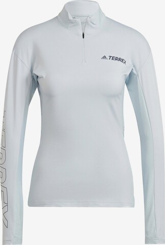 adidas Terrex Functioneel shirt 'Xperior' in Blauw: voorkant