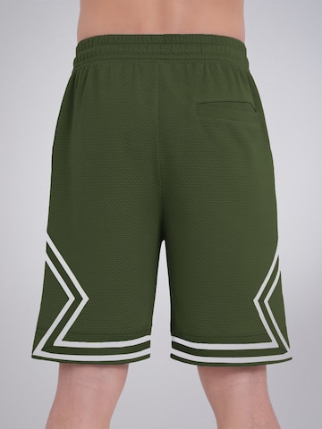 PANTONECLO Boardshorts 'Pantoneclo Men’s Gym Shorts with Side Gaset'‌ in Grün